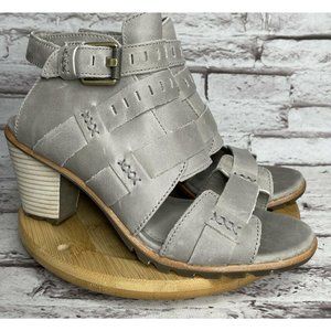 Sorel Womens Nadia Buckle Size 8.5 Sandals Gray